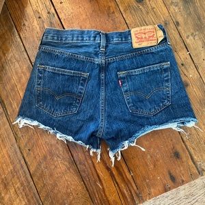 Levis 501 denim Button Up Shorties